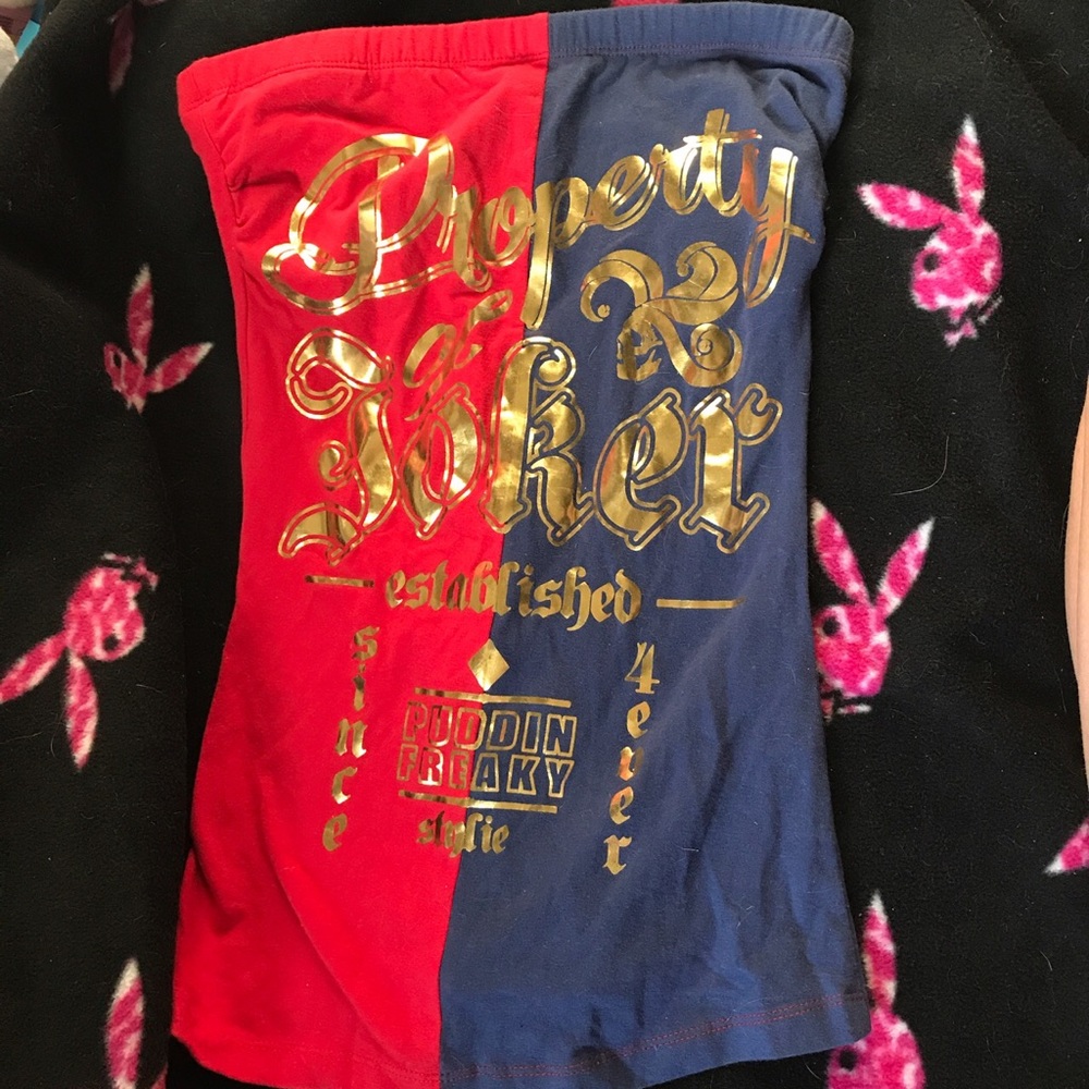 Property of Joker Harley Quinn Top NWOT